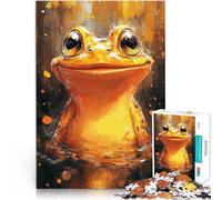 puzzle 2000 pezzi per adulti Dipinto di rana sorridente Riduzione dello stress interessante con poster abbinato e foglio di quiz 70x100cm