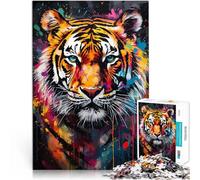 puzzle 2000 pezzi per adulti Dipinto di tigre Difficile da completare ma divertente e umoristico Decorazioni e regali unici per la casa 70x100cm