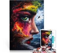 puzzle 2000 pezzi per adulti Donna con occhio paesaggistico Gioco intellettuale giocattolo Giocattoli per la decorazione della casa 70x100cm