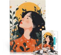 puzzle 2000 pezzi per adulti Donna in illustrazione floreale Sfida di gioco educativo giocattolo Migliorare l'amore tra le coppie 70x100cm