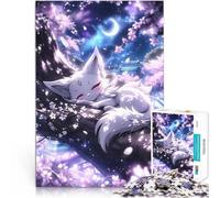 puzzle 2000 pezzi per adulti Dream Kitsune Anime Fox Antistress Vacanza in patria Uccidere il tempo Lista dei desideri con Babbo Natale 70x100cm