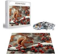 Puzzle 2000 Pezzi per Adulti e Bambini Puzzle Scoiattolo Puzzles Classiques, Animale Jigsaw Giochi Rilassamento Intelligence, Idea Regalo Uomo e Donna, Consigliato a Partire dai 14 Anni 100x70cm D-449