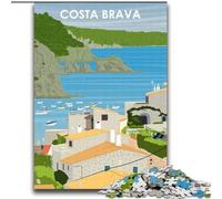 Puzzle 2000 pezzi per adulti e ragazzi Costa Brava Spagna Arte, giocattoli Giochi educativi Antistress Rafforza l'amore tra coppie 70x100cm