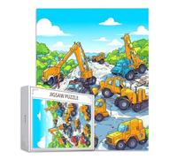 Puzzle 2000 Pezzi per Adulti e Ragazzi, Puzzle Veicoli di ingegneria Jigsaw Giochi Intelligence, Jigsaw Paesaggio per Gioco Familiare, Idea Regalo Uomo e Donna, Consigliato a Partire dai 14 Anni S-628
