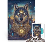 puzzle 2000 pezzi per adulti Fantasia del lupo Difficile da completare ma divertente e umoristico Decorazioni e regali unici per la casa 70x100cm