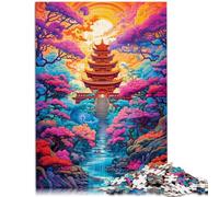 Puzzle 2000 Pezzi per Adulti Fantasia Giapponese Giocattoli Educativi Anti-Stress Sfida Difficile, 60 x 100 cm per Adolescenti a partire dai 14 anni