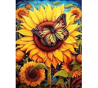 Puzzle 2000 Pezzi per Adulti Farfalla di girasole, Intrattenimento Creativo, Divertimento, puzzle 2000 pezzi Arte, Idea Regalo per Amore e Amico