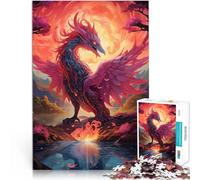 puzzle 2000 pezzi per adulti Fenice Cremisi Giocattoli che creano dipendenza e sfidano l'intelligenza del cervello Un'opera d'arte 70x100cm