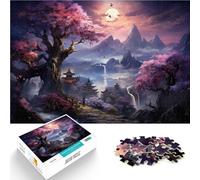 Puzzle 2000 pezzi per adulti fiori di ciliegio giapponese gioco di riflessione regali di compleanno e Natale unici 27,56 "x 39,37" per 14 anni