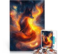 puzzle 2000 pezzi per adulti Fire Fox nello spazio per il giocattolo di sfida del gioco educativo Migliorare l'amore tra le coppie 70x100cm
