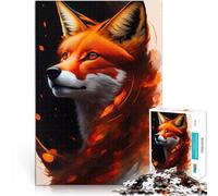 puzzle 2000 pezzi per adulti Fuoco di volpe Giocattoli che creano dipendenza e sfidano l'intelligenza del cervello decorazione murale 70x100cm