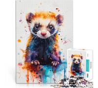 puzzle 2000 pezzi per adulti Furetto Acquerello Antistress Vacanza in patria Uccidere il tempo perché è ideale come regalo per tutta la famiglia 70x100cm