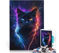 Puzzle 2000 pezzi per adulti gatto fulmine Fatto di carta，per età pari o superiore a 14 anni Antistress Sfida difficile Come regalo per tutta la famiglia e gli amici。misurare：70x100cm