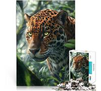 puzzle 2000 pezzi per adulti Giaguaro della foresta tropicale Per il divertimento in famiglia Migliorare l'amore tra le coppie 70x100cm