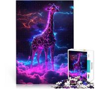 puzzle 2000 pezzi per adulti Giraffa Animale Spaziale Antistress Vacanza in patria Uccidere il tempo Migliorare l'amore tra le coppie 70x100cm