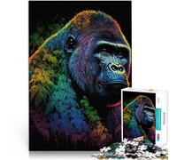 puzzle 2000 pezzi per adulti Gorilla colorato per il giocattolo di sfida del gioco educativo Giocattoli per la decorazione della casa 70x100cm