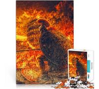 Puzzle 2000 pezzi per adulti Guerriero romano in fiamme Fatto di carta,per e da 14 anni in su Puzzle per Migliorare l'amore tra le coppie。misurare:70x100cm/27.5x39.3pollice
