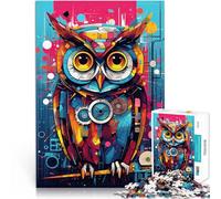 puzzle 2000 pezzi per adulti Gufo astratto Giocattoli che creano dipendenza e sfidano l'intelligenza del cervello grande regalo 70x100cm