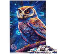 Puzzle 2000 pezzi per Adulti Gufo Spazio Giochi Rilassanti Sfida Intelligenza Cervello Giocattoli Avvincenti 27,56 "x 39,37" per Adolescenti 14 Anni e Più