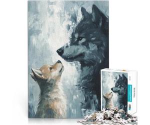 puzzle 2000 pezzi per adulti Il legame dei lupi per il giocattolo di sfida del gioco educativo è ideale come regalo per tutta la famiglia 70x100cm