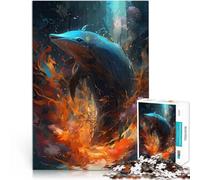 puzzle 2000 pezzi per adulti La leggenda dei delfini Giocattolo educativo intellettuale decomprimente Migliorare l'amore tra le coppie 70x100cm