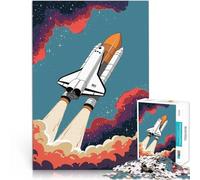 puzzle 2000 pezzi per adulti Lancio dello Space Shuttle Giochi educativi Decorazione della casa con poster abbinato e foglio di quiz 70x100cm