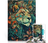 puzzle 2000 pezzi per adulti Leone astratto Giocattoli che creano dipendenza e sfidano l'intelligenza del cervello decorazione murale 70x100cm