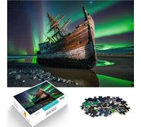 Puzzle 2000 pezzi per adulti Luci dell'aurora boreale Fatto di cartone Adatto a partire dai 14 anni Per divertimento in famiglia e serata di giochi Collezione degli artisti, Belle arti