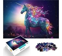 puzzle 2000 pezzi per adulti L'unicorno che guarda per il giocattolo di sfida del gioco educativo Migliorare l'amore tra le coppie 70x100cm