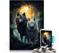puzzle 2000 pezzi per adulti Lupi nella foresta Antistress Vacanza in patria Uccidere il tempo perché è ideale come regalo per tutta la famiglia 70x100cm