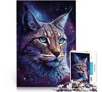 Puzzle 2000 pezzi per adulti Lynx Animal Galaxy Fun Games sfida di intelligenza cerebrale Giocattoli avvincenti 27,56 pollici x 39,37 pollici per adolescenti 14+