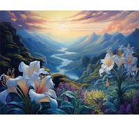 Puzzle 2000 Pezzi per Adulti Magnifiche montagne verdi, Intrattenimento Creativo, Divertimento, puzzle 2000 pezzi Arte, Idea Regalo per Amore e Amico