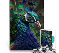 puzzle 2000 pezzi per adulti Magnifico pavone Antistress Vacanza in patria Uccidere il tempo Lista dei desideri con Babbo Natale 70x100cm