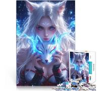 puzzle 2000 pezzi per adulti Maschera di volpe Bella ragazza Gioco intellettuale giocattolo è ideale come regalo per tutta la famiglia 70x100cm