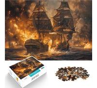puzzle 2000 pezzi per adulti Nave pirata in battaglia Giocattolo educativo intellettuale decomprimente perché è ideale come regalo per tutta la famiglia 70x100cm