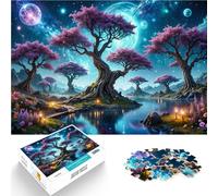 puzzle 2000 pezzi per adulti Notte nella foresta fantasy Giocattoli di gioco impegnativi Attività divertenti a casa, regali di compleanno, regali di viaggio, 70x100cm