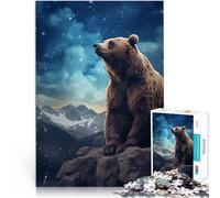 puzzle 2000 pezzi per adulti Orso bruno stellato Giocattoli educativi per l'apprendimento Giochi per famiglie Ottimo regalo per i giochi 70x100cm