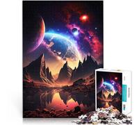 puzzle 2000 pezzi per adulti Paesaggio dell'oasi del cosmo Giocattoli Giochi Educativi Antistress Migliorare l'amore tra le coppie 70x100cm