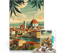 puzzle 2000 pezzi per adulti Paesaggio di Firenze, Italia Sfida di gioco educativo giocattolo Collezione di artisti, Belle arti 70x100cm
