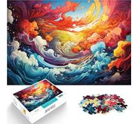 Puzzle 2000 Pezzi per Adulti Paesaggio Giochi Educativi Giocattoli Fai Da Te, Poster e Scheda di Domande e Risposte Assortite, 70 x 100 cm