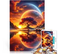 puzzle 2000 pezzi per adulti Paesaggio onirico del tramonto astrale Gioco rompicapo Ogni pezzo è unico - Gioco divertente e stimolante per tutta la famiglia 70x100cm