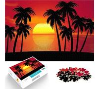 puzzle 2000 pezzi per adulti paesaggio tropicale Giocattolo educativo intellettuale decomprimente Migliorare l'amore tra le coppie 70x100cm
