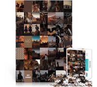 puzzle 2000 pezzi per adulti Poster patchwork di denim Gioco impegnativo e gioco in famiglia Gioco educativo per compleanno e Natale 70x100cm