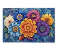 Puzzle 2000 Pezzi per Adulti, Puzzle Fiore in Legno per Adulti, Rompecapo in Legno Impegnativi, Giochi Educativo per Famiglie, Rompecapo con Scatola Regalo per Decorazioni Casa Regalo Donna Uomo, H-20