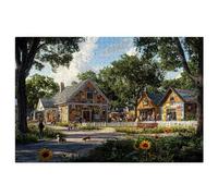 Puzzle 2000 Pezzi per Adulti, Puzzle Villetta Motivo per Adulti, Rompecapo in Legno Impegnativi, Legno Spesso e Resistente, Impegnativi Rompecapo, Natalizie Regalo Donne Uomo, Tema: Paesaggio U-62