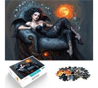 puzzle 2000 pezzi per adulti Regina dei vampiri gotici Difficile da completare ma divertente e umoristico Decorazione perfetta 70x100cm