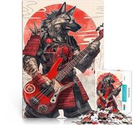 puzzle 2000 pezzi per adulti Ronin Wolf a dondolo Giocattoli educativi per l'apprendimento Giochi per famiglie gioco di sfida unico 70x100cm