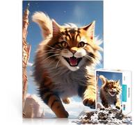 puzzle 2000 pezzi per adulti Salto colossale del gatto Giocattoli educativi per l'apprendimento Giochi per famiglie Un'opera d'arte 70x100cm