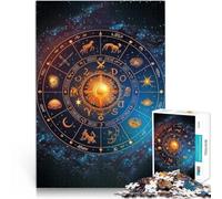puzzle 2000 pezzi per adulti segni zodiacali Giocattolo educativo intellettuale decomprimente con poster abbinato e foglio di quiz 70x100cm