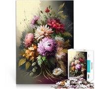 puzzle 2000 pezzi per adulti Serie di arte floreale stile 4 Gioco impegnativo e gioco in famiglia con poster abbinato e foglio di quiz 70x100cm